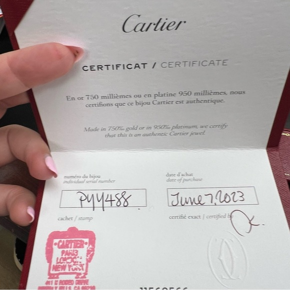 Size 10.5 Cartier TANK FRANÇAISE RING 18k White Gold - Picture 4 of 6